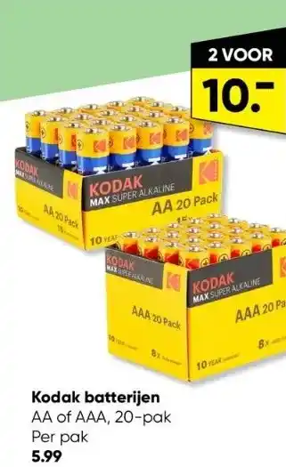 Big Bazar Kodak batterijen aanbieding