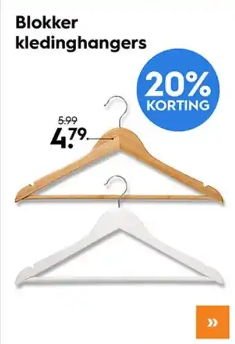 Blokker Blokker kledinghangers aanbieding