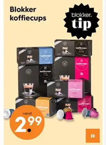 Blokker Blokker koffiecups aanbieding