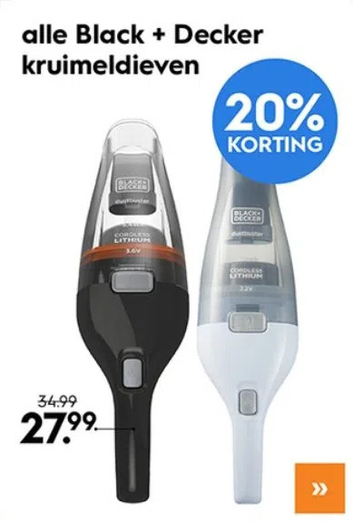 Blokker Alle black + decker kruimeldieven aanbieding