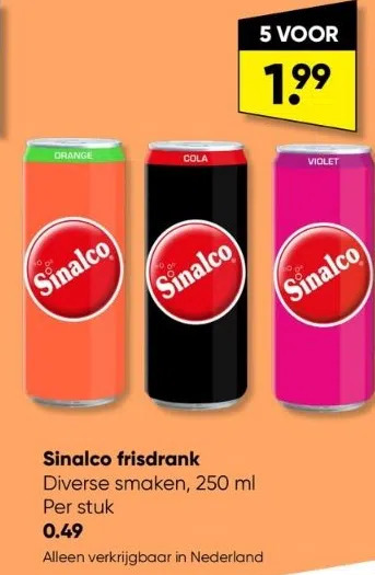 Big Bazar Sinalco frisdrank aanbieding