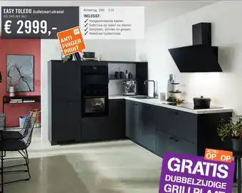 Keukendepot Easy toledo grafietzwart ultramat aanbieding
