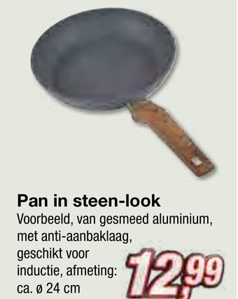 Kik Pan in steen-look aanbieding