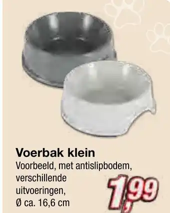 Kik Voerbak klein aanbieding