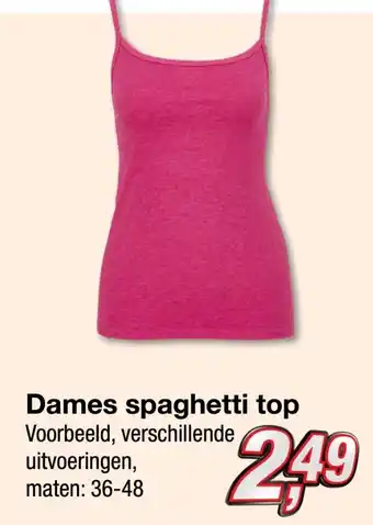 Kik Dames spaghetti top aanbieding