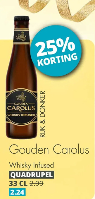 Mitra Gouden carolus whisky infused aanbieding