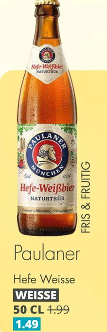 Mitra Paulaner hefe weisse aanbieding