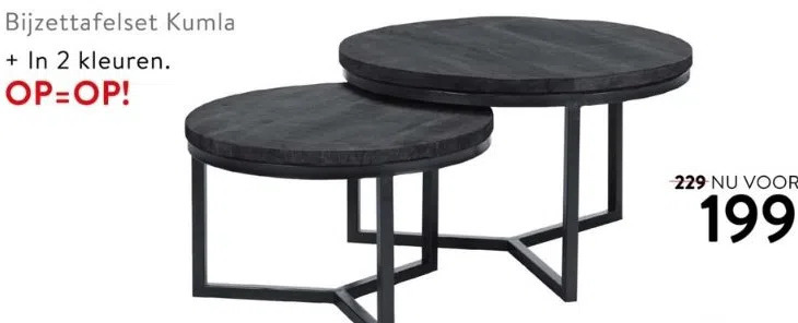 Profijt Meubel Bijzettafelset kumla aanbieding