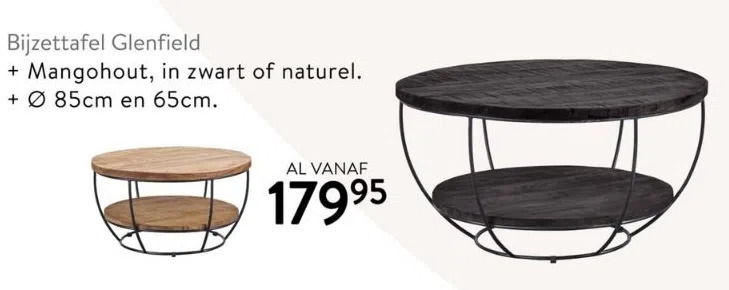 Profijt Meubel Bijzettafel glenfield aanbieding