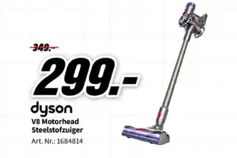 MediaMarkt Dyson V8 Motorhead Steelsofzuiger aanbieding