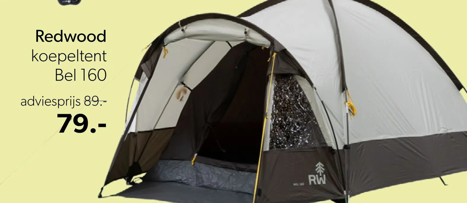 Wehkamp Redwood koepeltent bel 160 aanbieding