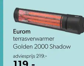 Wehkamp Eurom terrasverwarmer golden 2000 shadow aanbieding