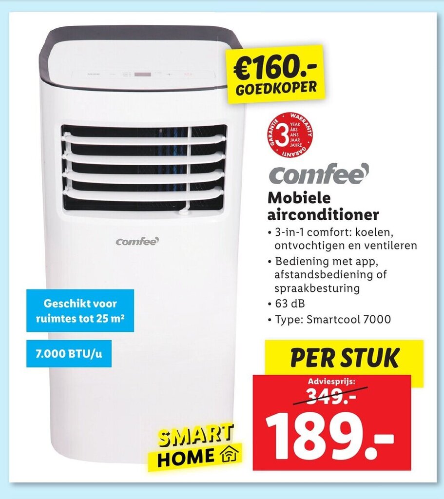comfee Mobiele airconditioner aanbieding bij Lidl
