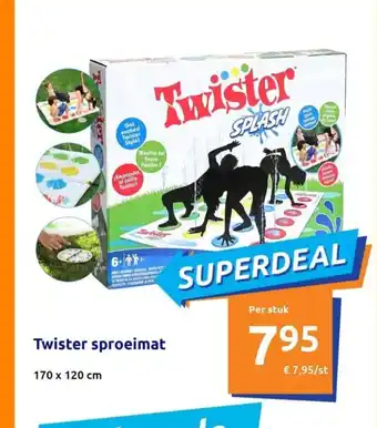 Action Twister sproeimat 170x120 cm aanbieding