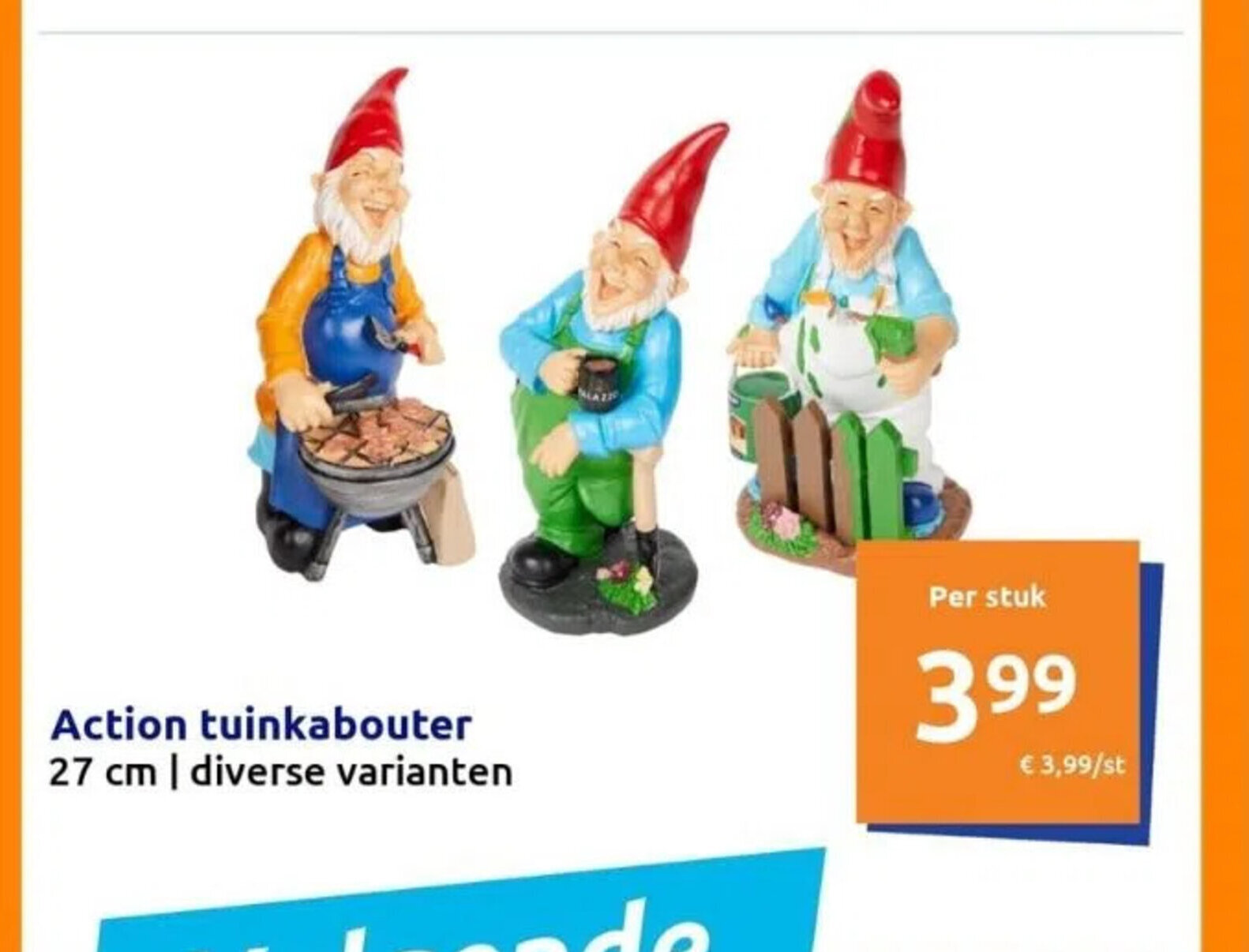 Action Action tuinkabouter 27 cm | diverse varianten aanbieding