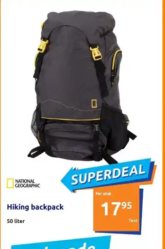 Action NATIONAL GEOGRAPHIC Hiking backpack 50 liter aanbieding