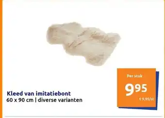 Action Kleed van imitatiebont 60 x 90 cm | diverse varianten aanbieding