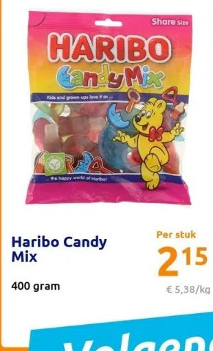 Action Haribo candy mix aanbieding