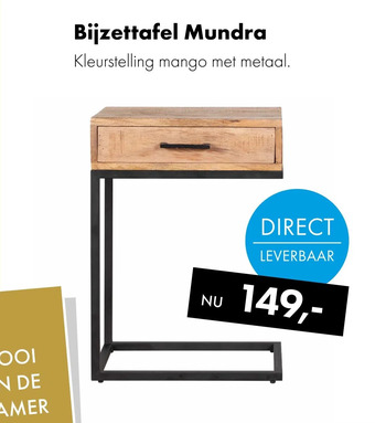 Woonsquare Bijzettafel mundra aanbieding