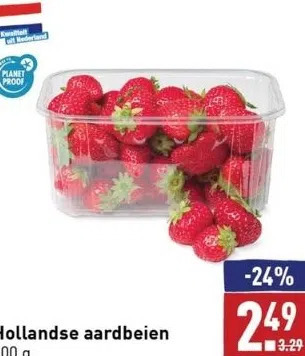 ALDI Hollandse aardbeien aanbieding
