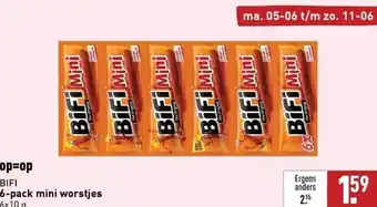 ALDI Bifi 6-pack mini worstjes aanbieding