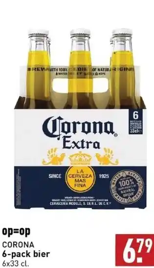 ALDI Op=op corona 6-pack bier aanbieding