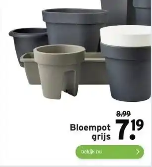 GAMMA Bloempot grijs aanbieding