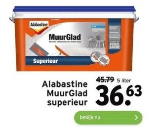 GAMMA Alabastine muurglad superieur aanbieding