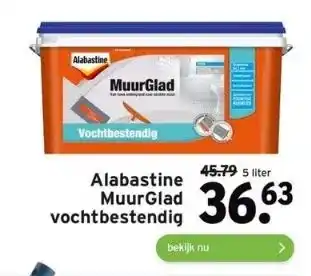 GAMMA Alabastine muurglad vochtbestendig aanbieding