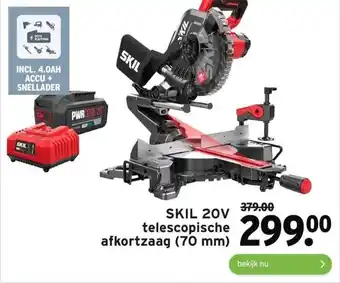 GAMMA Skil 20v telescopische afkortzaag (70 mm) aanbieding