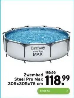 GAMMA Zwembad steel pro max aanbieding