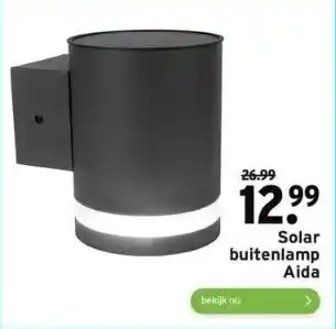 GAMMA Solar buitenlamp aida aanbieding