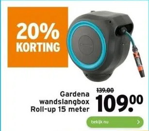 GAMMA Gardena wandslangbox aanbieding