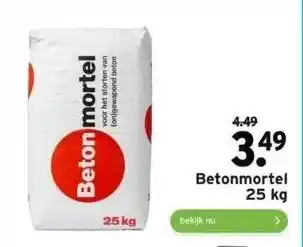 GAMMA Betonmortel 25 kg aanbieding