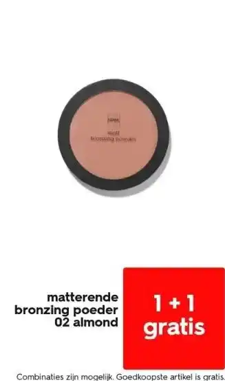 HEMA Matterende bronzing poeder 02 almond aanbieding