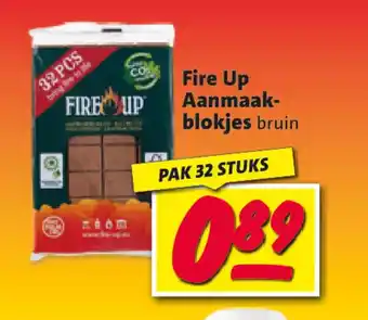 Nettorama Fire Up Aanmaak-blokjes bruin aanbieding