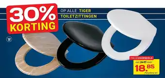 Kluswijs Op Alle Tiger Toiletzittingen aanbieding