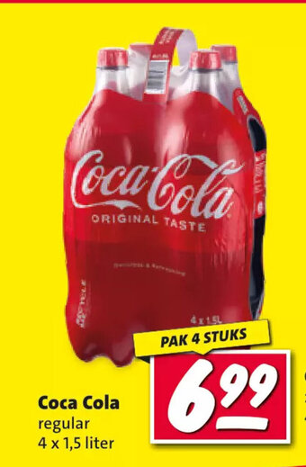 Nettorama Coca Cola regular 4 x 1,5 liter aanbieding