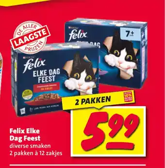 Nettorama Felix Elke Dag Feest diverse smaken 2 pakken à 12 zakjes aanbieding