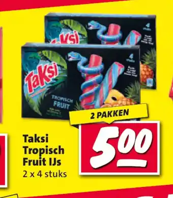 Nettorama Taksi Tropisch Fruit IJs 2 x 4 stuks aanbieding