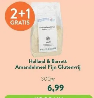 Holland & Barrett Amandelmeel fijn glutenvrij aanbieding