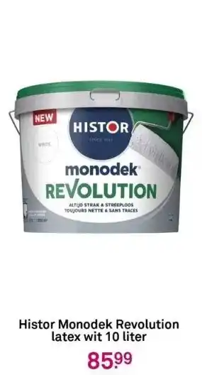 Karwei Histor monodek revolution latex wit 10 liter aanbieding