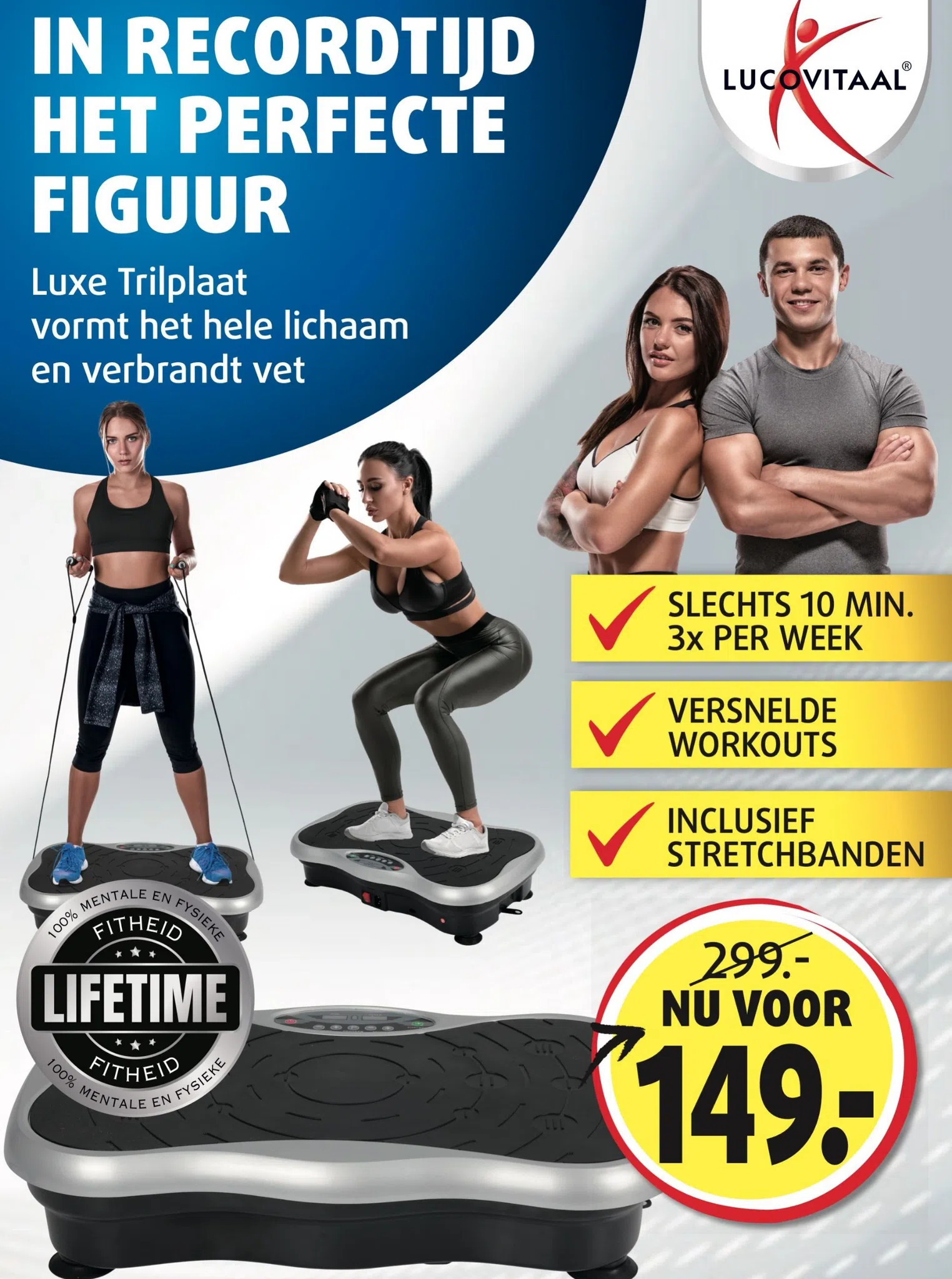 Lucovitaal Luxe trilplaat aanbieding