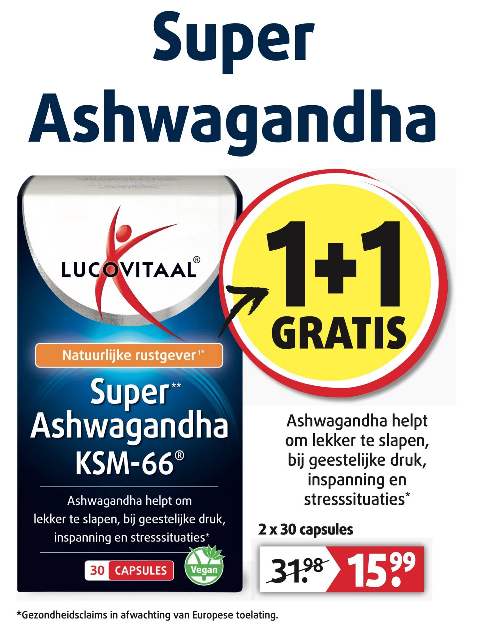 Lucovitaal Super ashwagandha aanbieding