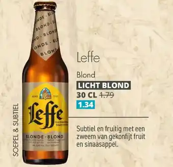 Mitra Leffe blond aanbieding