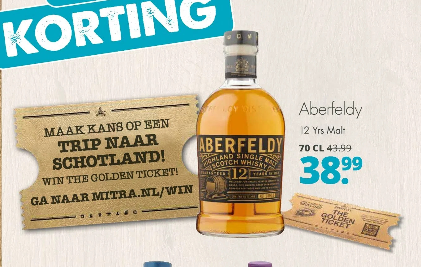 Mitra Aberfeldy 12 yrs malt aanbieding