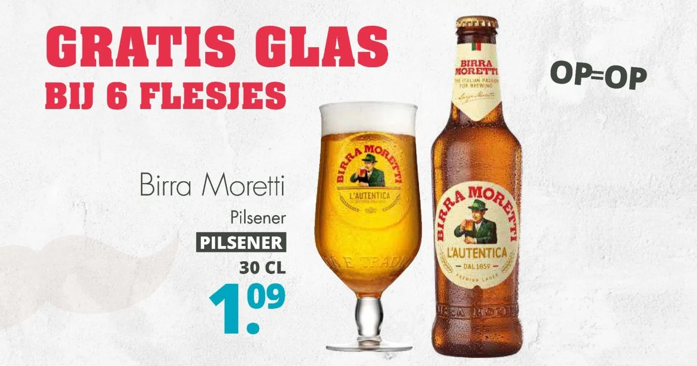 Mitra Birra moretti pilsener aanbieding