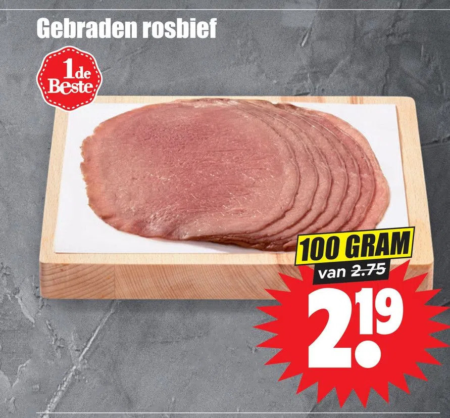 Dirk Gebraden rosbief aanbieding