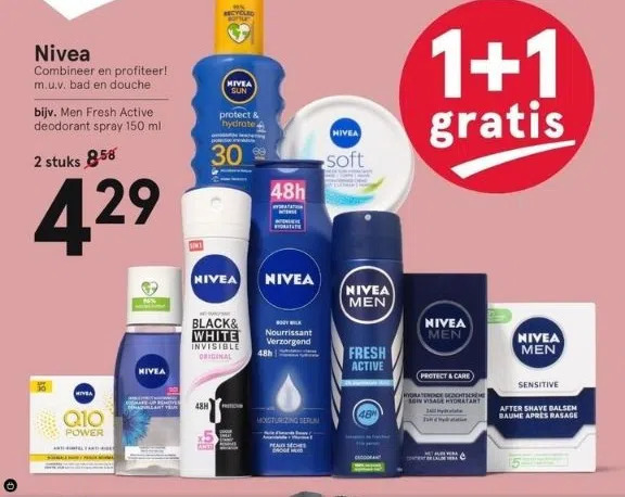 Etos Nivea aanbieding