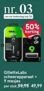 Etos Gillettelabs scheerapparaat + aanbieding